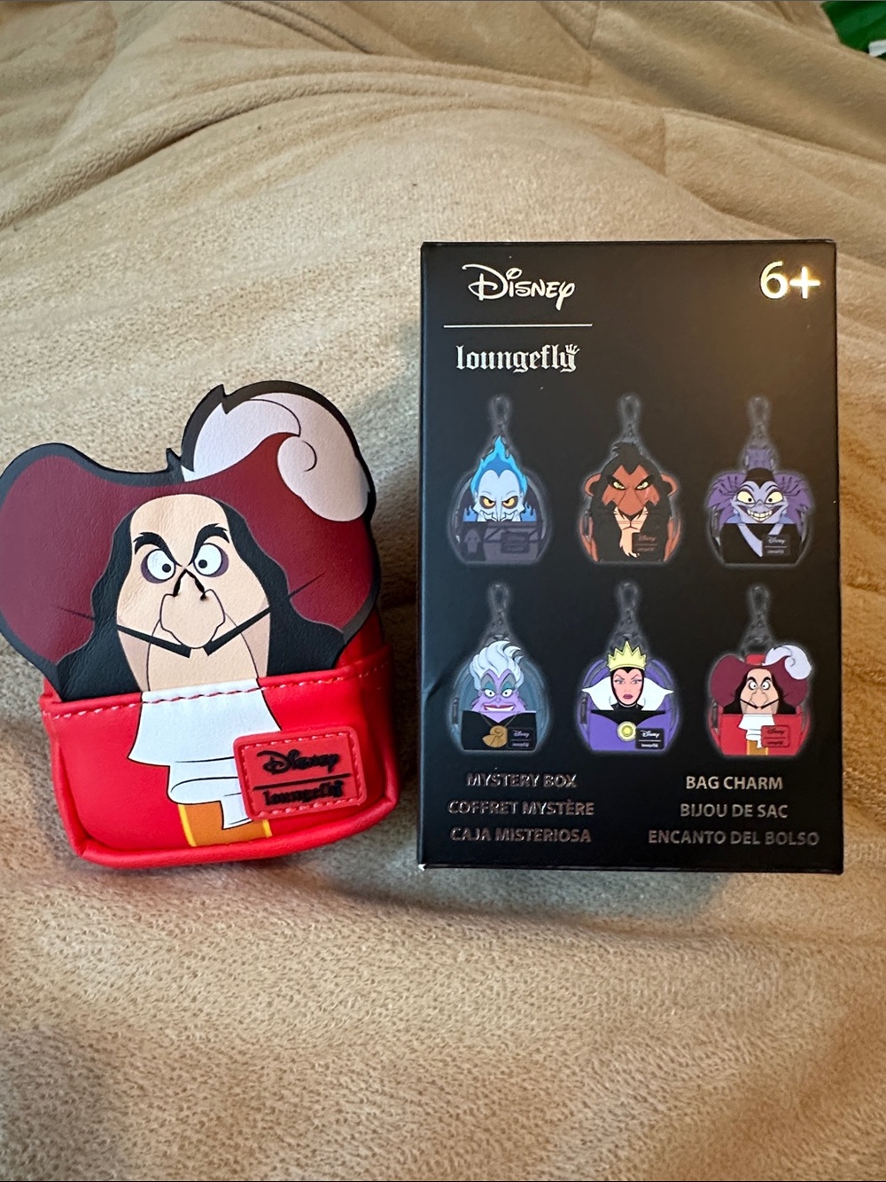 Disney Loungefly mystery box confirmed bag charm NWT Captain Hook